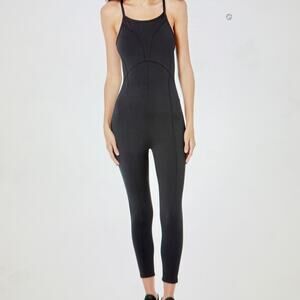 FP Free People Movement Side to Side Performance Jumpsuit Black XS NWT